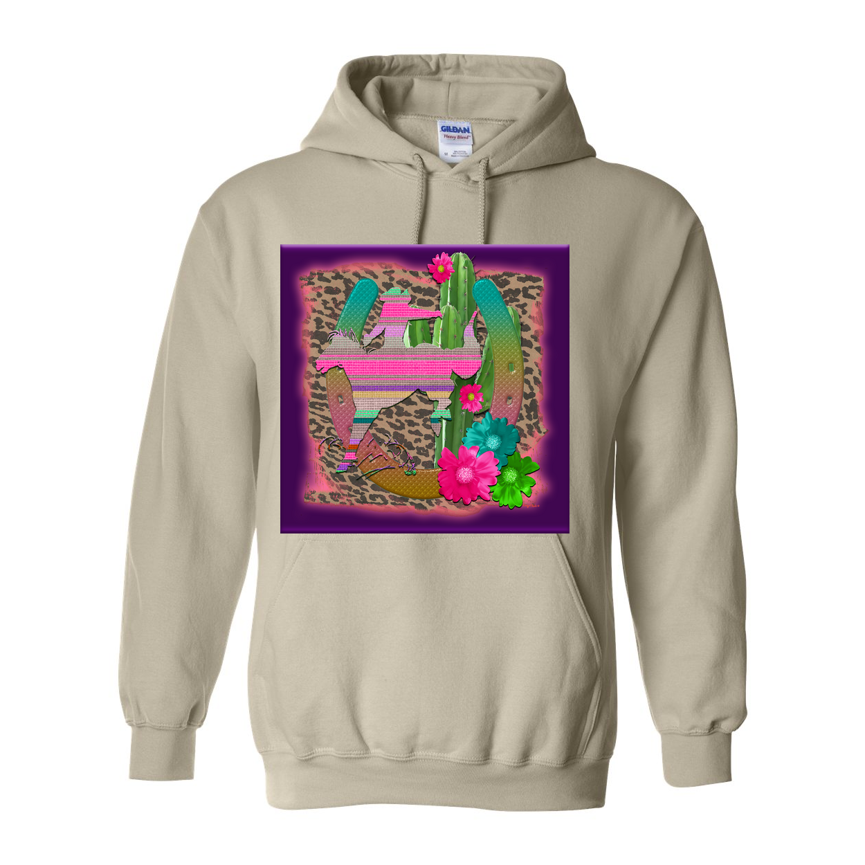 Cowgirl Roots™ Desert Bronc Dreams, Pull Over Front Pocket Hoodies