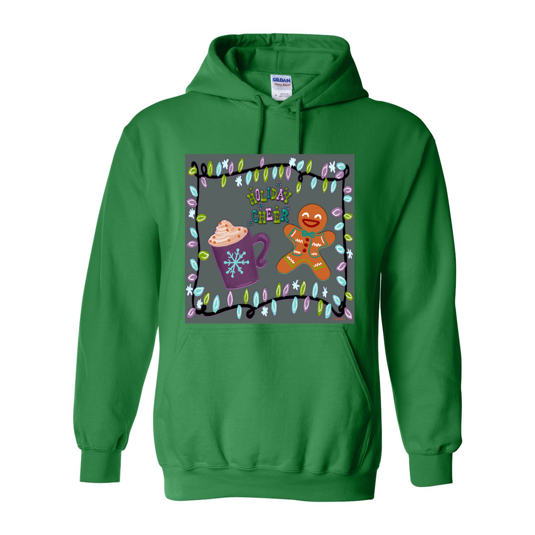 Holiday Cheer Pull Over Front Pocket Hoodies