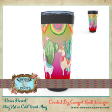 Load image into Gallery viewer, 20oz Llama Desert Stainless Steel Hot or Cold Travel Tumbler Mugs
