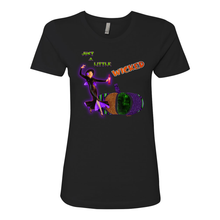 Load image into Gallery viewer, Just a Little Wicked Boyfriend Cotton T Shirts
