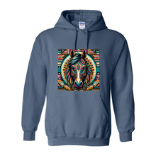 Load image into Gallery viewer, Tribal Horse Dusty Pull Over Front Pocket Hoodies
