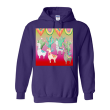 Load image into Gallery viewer, Llama Desert Pull Over Front Pocket Hoodies

