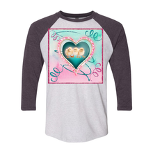 Load image into Gallery viewer, Party Chic&#39;s Three Quarter 3/4 Sleeve Raglan T Shirts
