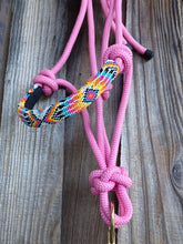 Load image into Gallery viewer, Tribal Feather Beaded Horse and Pony Halters with Lead

