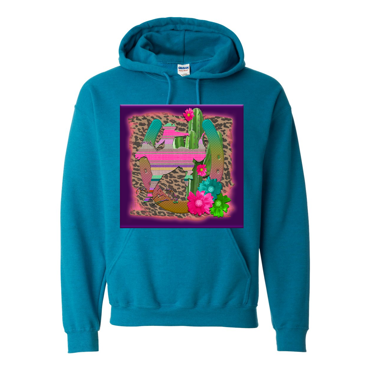 Cowgirl Roots™ Desert Bronc Dreams, Pull Over Front Pocket Hoodies