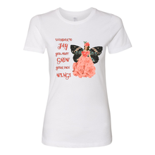 Load image into Gallery viewer, Fly Grow Your Own Wing&#39;s Boyfriend Cotton T Shirts
