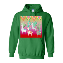 Load image into Gallery viewer, Llama Desert Pull Over Front Pocket Hoodies
