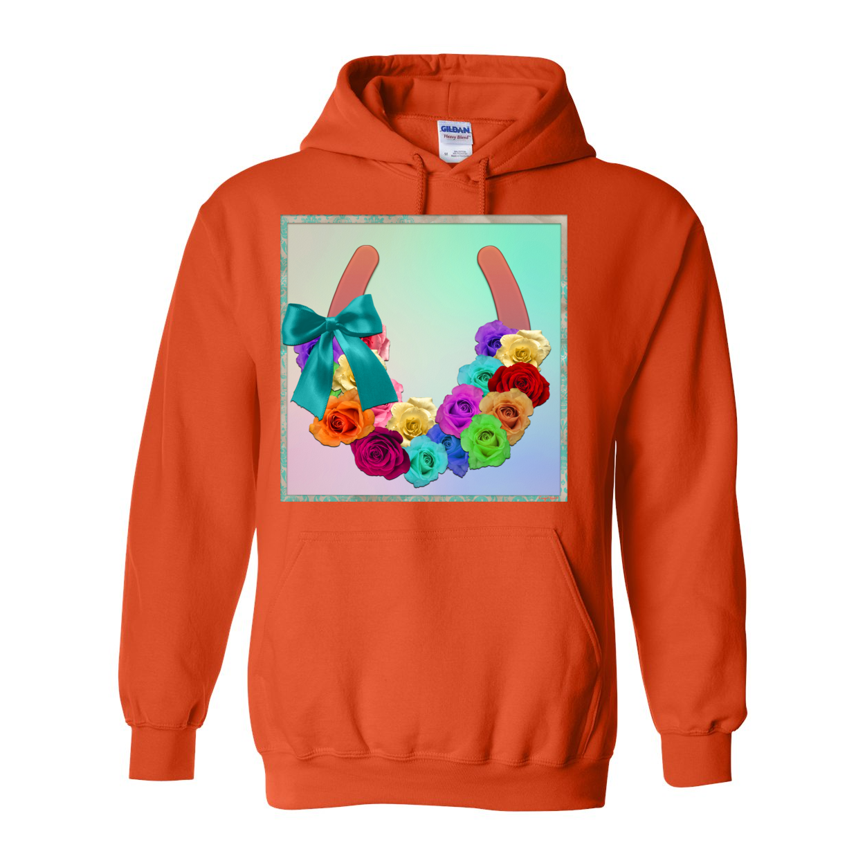 Cowgirl Roots™ Lucky Roses, Pull Over Front Pocket Hoodies