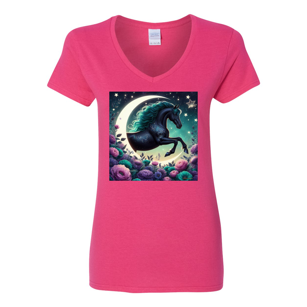 Dancing Filly V Neck T Shirts