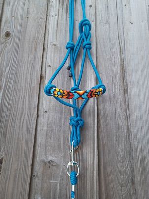 Feather Arrows Beaded Rope Horse and Pony Halters with Lead