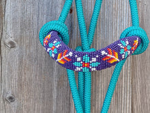 Load image into Gallery viewer, Zephyr Hand Beaded Rope Halter with Lead Rope For Horse and Pony
