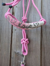 Load image into Gallery viewer, Cowgirl Roots™  Love Arrow Pink, Beaded Rope Horse Halter, with Lead Rope, Horse and Pony

