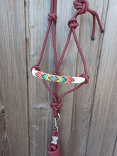 Load image into Gallery viewer, Autumn Love Hand Beaded Rope Halter with Lead Rope For Horse or Pony
