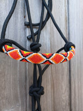Load image into Gallery viewer, Cowgirl Roots™ Tribal Diamond, Beaded Rope Horse Halter, with Lead Rope, Horse and Pony African Pattern
