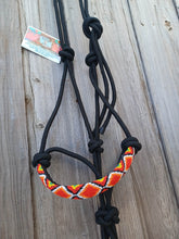 Load image into Gallery viewer, African Warrior Diamond Tribal Hand Beaded Rope Halter with Lead Rope For Horse and Pony
