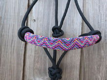 Load image into Gallery viewer, Va Va Voom Explosion Hand Beaded Rope Halter with Lead Rope For Horse or Pony
