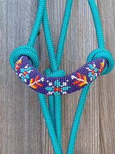 Load image into Gallery viewer, Zephyr Hand Beaded Rope Halter with Lead Rope For Horse and Pony
