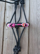 Load image into Gallery viewer, Broken Arrow Tribal Hand Beaded Rope Halter with Lead Rope For Horse and Pony
