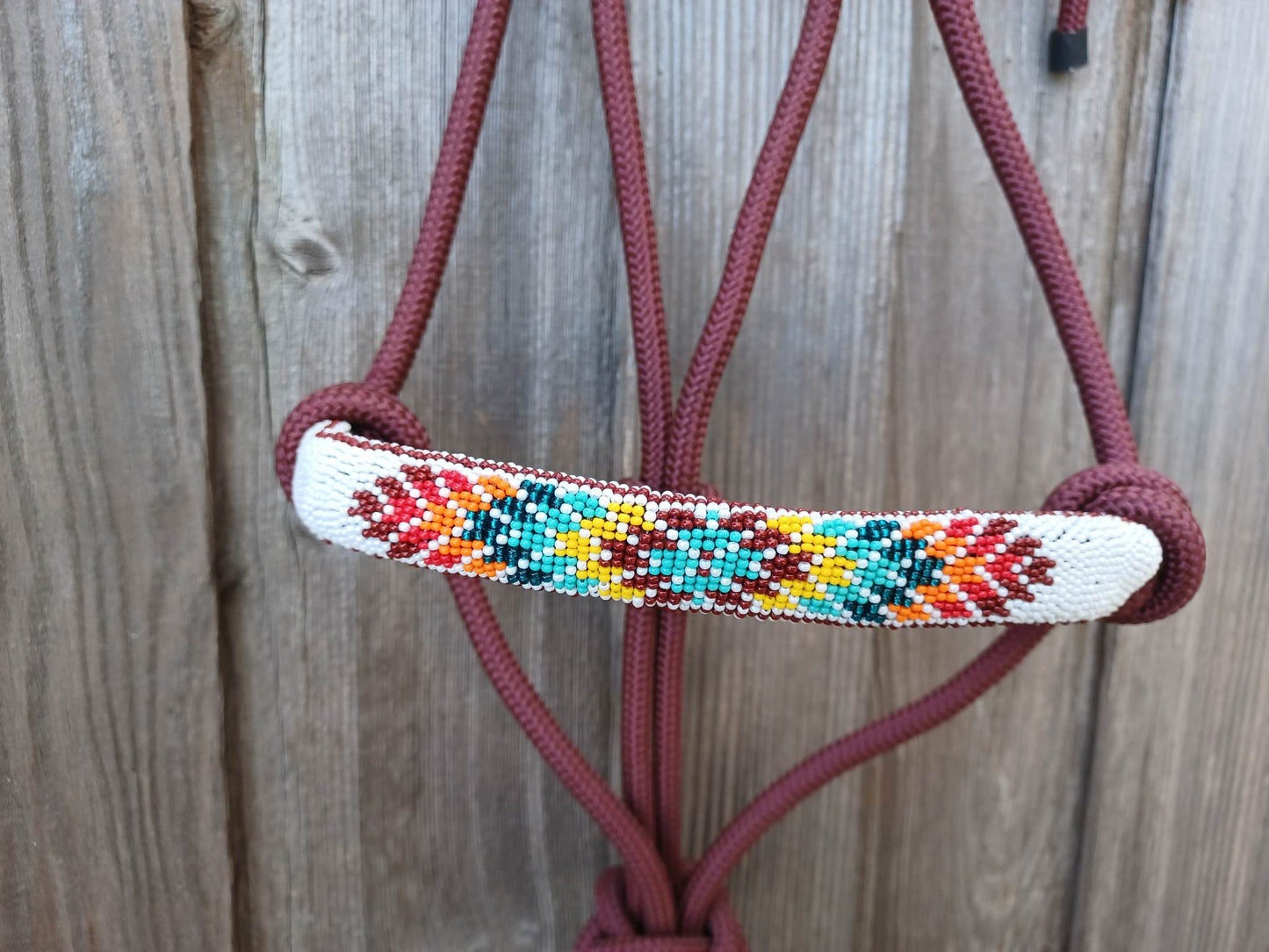 Tribal Love Beaded Rope Horse and Pony Halters with Lead