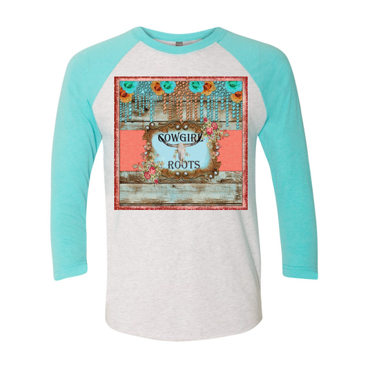 Cowgirl Roots™  Cowgirl Roots 3/4 Sleeve T Shirt