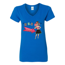 Load image into Gallery viewer, Sassy Girl V-Neck Cotton T-Shirts
