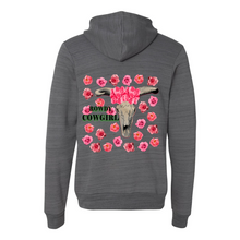 Load image into Gallery viewer, Rowdy Cowgirl Full-Zip Up Hooded Sweatshirts with Pockets
