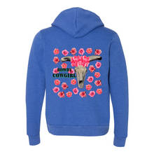 Load image into Gallery viewer, Rowdy Cowgirl Full-Zip Up Hooded Sweatshirts with Pockets
