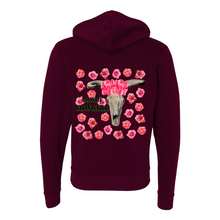 Load image into Gallery viewer, Rowdy Cowgirl Full-Zip Up Hooded Sweatshirts with Pockets
