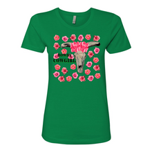 Load image into Gallery viewer, Rowdy Cowgirl Boyfriend Cotton T Shirts
