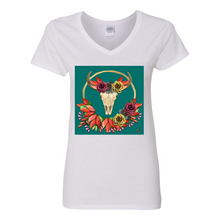 Load image into Gallery viewer, Steer Into Fall V-Neck Cotton T-Shirts
