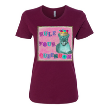 Load image into Gallery viewer, Rule Your Queendom Boyfriend Cotton T Shirts
