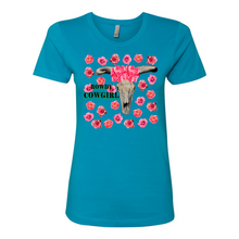 Load image into Gallery viewer, Rowdy Cowgirl Boyfriend Cotton T Shirts
