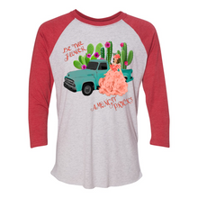 Load image into Gallery viewer, Be The Flower Amongst Prick&#39;s 3/4 sleeve cotton T Shirts
