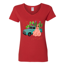 Load image into Gallery viewer, Be The Flower Amongst Prick&#39;s V-Neck Cotton T-Shirts
