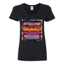 Load image into Gallery viewer, I Can See Through Your Bull V-Neck Cotton T-Shirts
