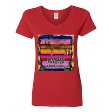 Load image into Gallery viewer, I Can See Through Your Bull V-Neck Cotton T-Shirts
