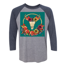 Load image into Gallery viewer, Steer Into Fall Three Quarter 3/4 Sleeve Raglan T Shirts
