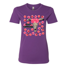 Load image into Gallery viewer, Rowdy Cowgirl Boyfriend Cotton T Shirts

