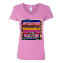 Load image into Gallery viewer, I Can See Through Your Bull V-Neck Cotton T-Shirts
