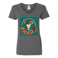 Load image into Gallery viewer, Steer Into Fall V-Neck Cotton T-Shirts
