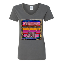 Load image into Gallery viewer, I Can See Through Your Bull V-Neck Cotton T-Shirts
