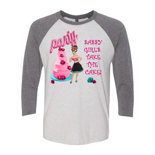 Load image into Gallery viewer, Sassy Girls take the cake 3/4 sleeve T shirts
