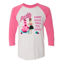 Load image into Gallery viewer, Sassy Girls take the cake 3/4 sleeve T shirts
