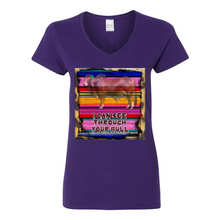 Load image into Gallery viewer, I Can See Through Your Bull V-Neck Cotton T-Shirts

