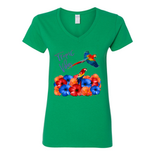 Load image into Gallery viewer, Tropic Vibes V-Neck Cotton T-Shirts
