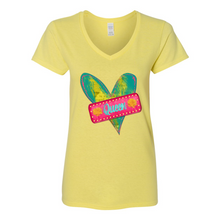 Load image into Gallery viewer, The Queen V Neck Cotton T Shirts
