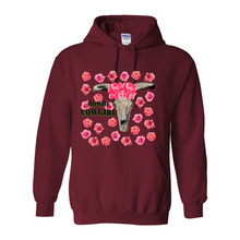Load image into Gallery viewer, Rowdy Cowgirl Pull Over Front Pocket Hoodies
