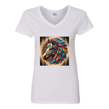 Load image into Gallery viewer, Tribal Horse Chief V Neck T Shirts
