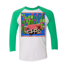 Load image into Gallery viewer, Cactus Cowgirl Three Quarter 3/4 Sleeve Raglan T Shirts
