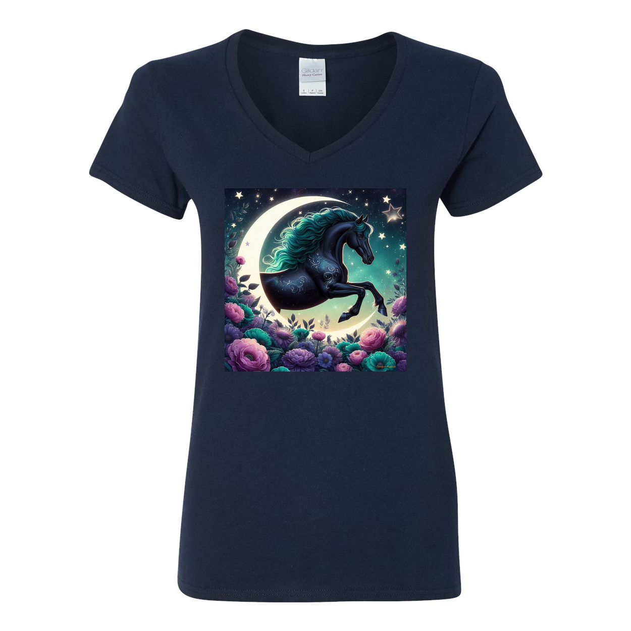 Dancing Filly V Neck T Shirts